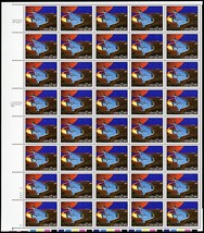 2543, $2.90 1995 Priority Mail Full Sheet of 40 Stamps - Stuart Katz - $185.00