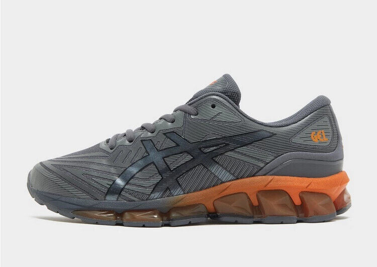 asics mens gel-quantum 360 7 running shoes grey /orange