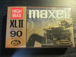 Maxell Xl Ii High Bias 90 Minute Cassette Tape New Sealed - $9.79