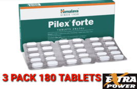 Pilex Forte Himalaya 3 Pack 180 Tablets 2xPOWER Anti Hemorrhoids - $27.26