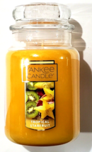 Yankee Candle Tropical Starfruit Yellow Large Glass Jar With Lid 22 oz - $33.99