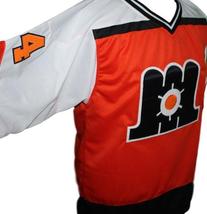Any Name Number Maine Mariners Retro Hockey Jersey Orange Any Size image 4