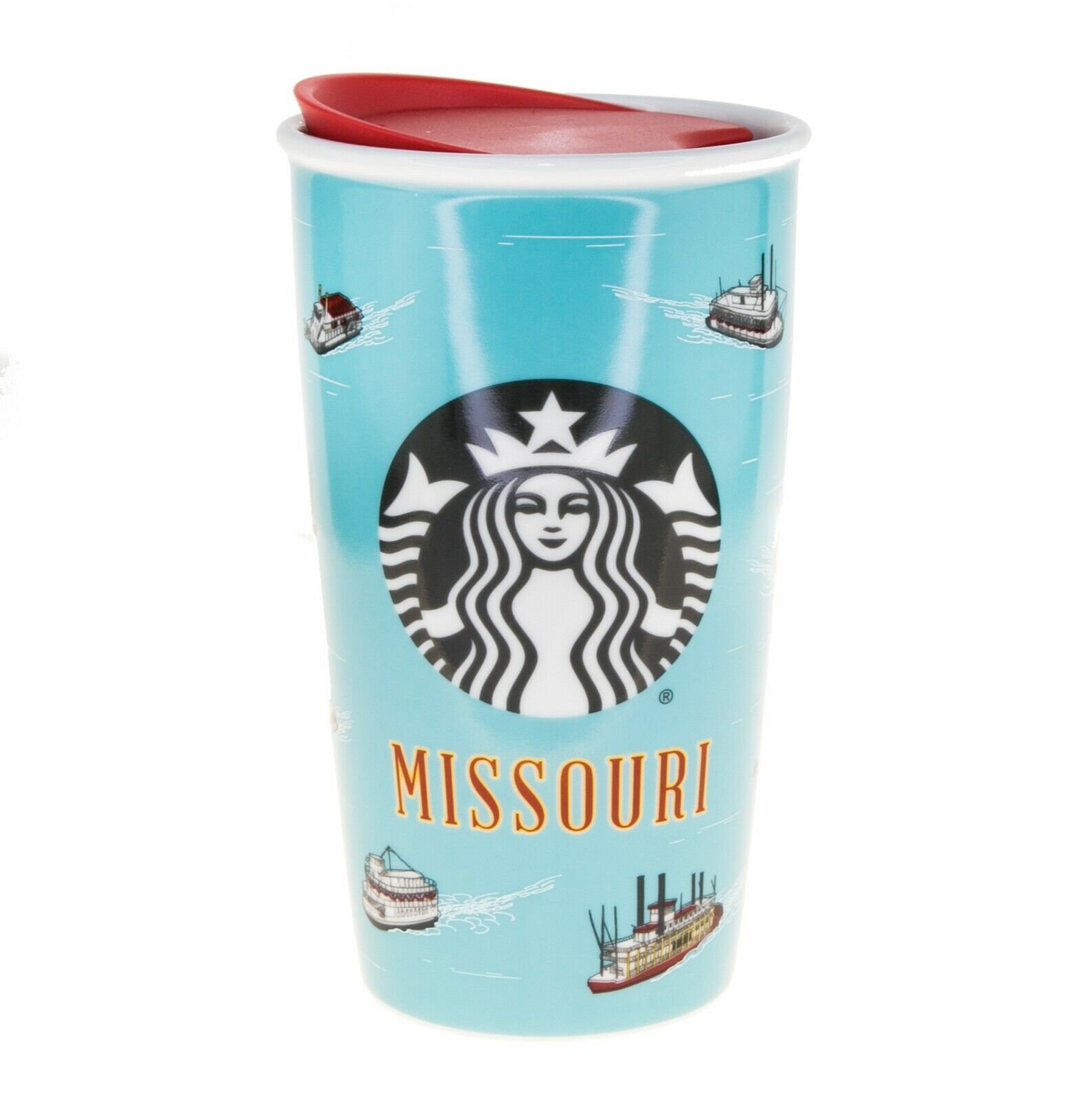Starbucks 2019 Christmas Limited Edition Ceramic Tumbler Travel Coffee Mug  12oz
