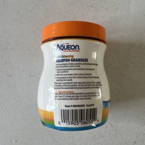 Aqueon Color Enhancing Goldfish Granules 3 oz Exp 6/2025 Food