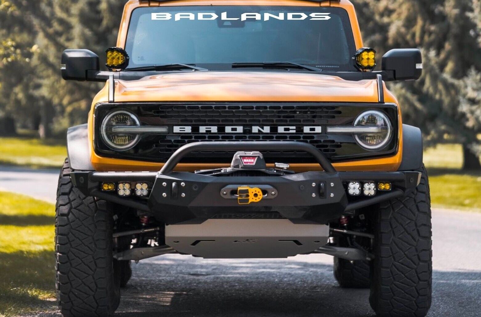 Custom BADLANDS Windshield Vinyl Decals Ford Bronco 2021-2024 Off Road ...