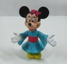 Vintage Disney Epcot Center Minnie Mouse Wearing A Kimono 3.25" Vinyl Figure - $3.87