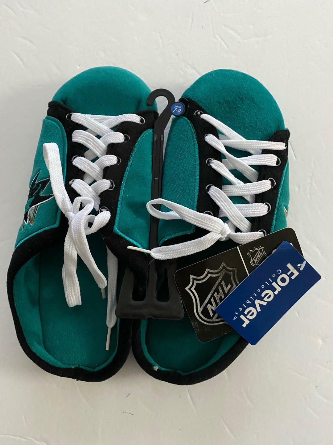 San Jose Sharks NHL Mens Sneaker Style Slide Slippers - $20.53