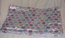 Lollypop Lollipop Baby Boy Blue Minky Bump Dot Satin Polka Spot Circle Blanket - $39.59