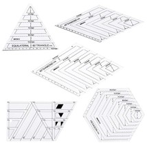 HONEYSEW Free Motion Quilting Template Series 5 with Quilting Frame for  Domestic Sewing Machine Ruler (11pcs Series+Free Motion Quilting Grip 5)