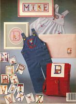 Vtg 1979 Cross Stitch Needlework Boys Girls Charted Alphabets Crissinger... - $12.99