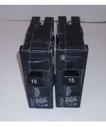 Lot of 2 Siemens Q115 1-Pole 15-Amp 120/240V Plug-In Circuit Breaker - $14.80