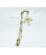 Hand Created Colorful Metal Hook Crystal Beaded Bookmarks Amethyst Angel... - $9.99