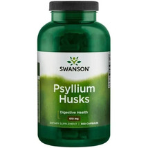 Swanson Psyllium Husks For Good Intestinal Health x300 Capsules Dietary - $52.44