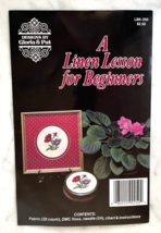 Linen Lesson for Beginners Designs by Gloria &amp; Pat Cross Stitch Kit Vint... - $4.70