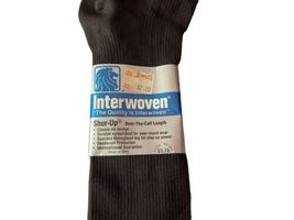 Vintage New Socks Interwoven Brown Shur-Up Over Calf 2970 Made USA Sz 10-13 image 3