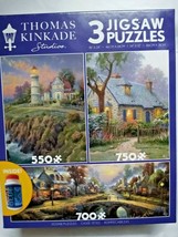 Thomas Kinkade Studios - set of 3 jigsaw puzzles #3571-7 - $26.97