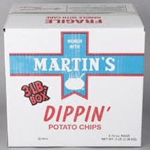 Martin&#39;s Dippin&#39; Potato Chips Economy Sized 3 Pound Box - $33.61