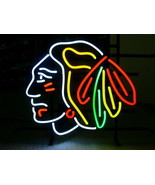 NHL Chicago Blackhawks Football Beer Bar Neon Light Sign 15&quot; x 14&quot; - $499.00