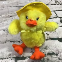 Rainy Day Duckling Plush 7” Yellow Stuffed Animal Easter Spring Gift Toy - $9.89