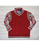 LOT Boys 4T CHILDRENS PLACE Sweater Vest LEGENDS Button Plaid Dress Shir... - $11.99