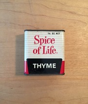  Vintage 70s Spice of Life Thyme tin packaging image 1
