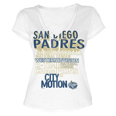 Primary image for MLB  Woman's San Diego Padres WORD White Tee with  City Words XL