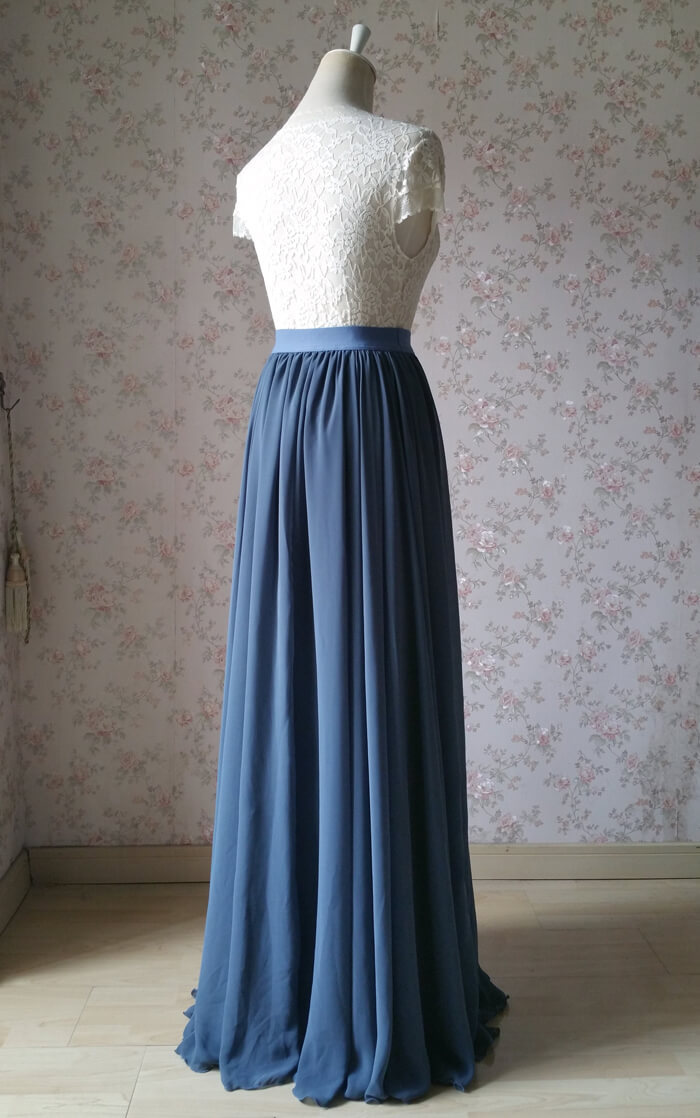 Chiffon maxi hotsell skirt 50