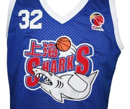 Jimmer Fredette #32 Shanghai Sharks Basketball Jersey New Sewn Blue Any Size image 4