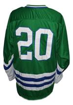 Any Name Number Springfield Indians Retro Hockey Jersey New Green Any Size image 2