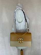 NEW Tory Burch Meadowsweet/Rolled Gold Kira Chevron Shoulder Bag $548