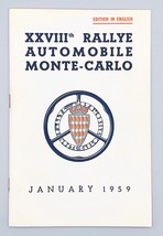 XXVIIIth (28th) Rallye Automobiile Monte-Carlo January 1959 - English Ed... - $328.95
