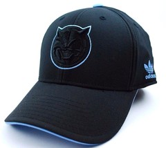 Charlotte Bobcats Adidas TY13Z NBA  Basketball Team Logo Blackout Cap Hat - $21.99
