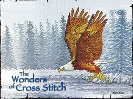 Eagles Flight Merry Mouse Country Moose Silhouette Ornament Cross Stitch... - $11.99