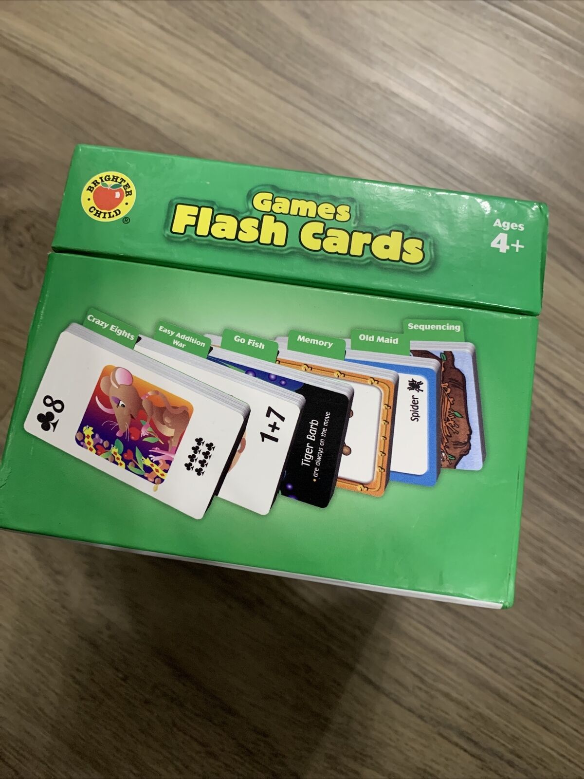 Flash Card Games Crazy 8 Go Fish Memory Old Maid War 6 Games 324 Cards