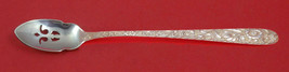 Repousse By Kirk Sterling Silver Olive Spoon Pierced Long 7 1/2" Custom - $68.31