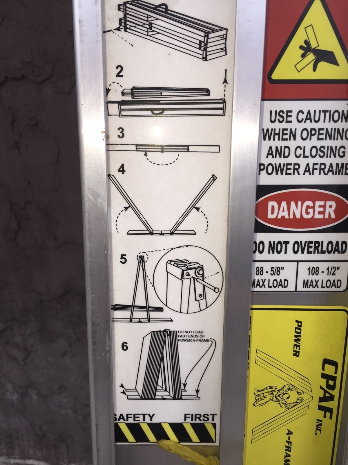 Sheetrock Stand Power AFrame Set Work Stands & Platforms