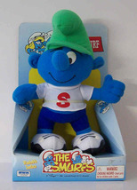 Hug A Smurf Smurf in Trendy Clothes Green Hat White Shirt With A Red "S" 1996 A4 - $12.00