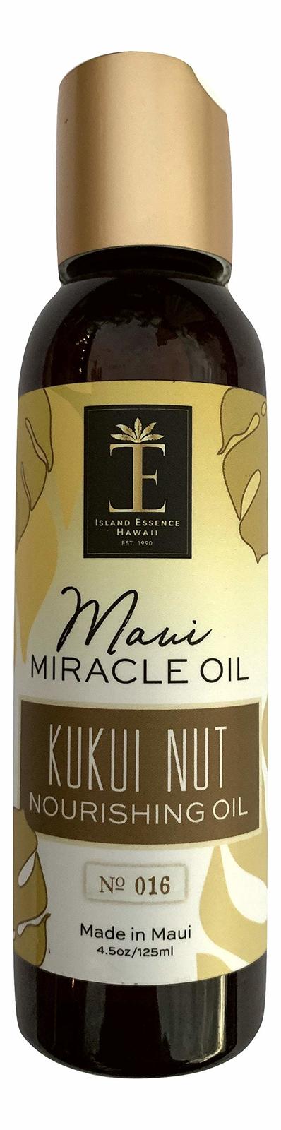 Maui Miracle Oil Hawaii (4.5 Ounce Pump, Kukui Nut Nourishing Oil)