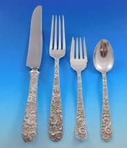Repousse by Kirk Sterling Silver Flatware Set for 12 Service 53 Pieces D... - $4,108.50