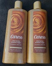 2 Caress Shea Butter & Brown Sugar Exfoliating Body Wash 18 oz (i12) - $23.00