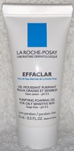 La Roche-Posay EFFACLAR Purifying Foaming Gel Oily Sensitive .5 oz/15mL New 3/19 - $14.01