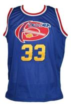 David Thompson Custom Denver Aba Retro Basketball Jersey New Sewn Blue Any Size image 4