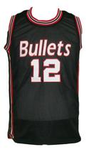 Custom Name Number Baltimore Washington Retro Basketball Jersey Black Any Size image 4