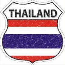 Thailand Highway Shield Novelty Metal Magnet HSM-421 - $14.95