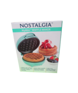 2021 Nostalgia My Mini Wafflemaker Blue 550W New In Sealed Box - $13.86