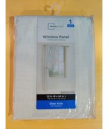 Sheer Voile 59&quot;W x 84”L window panel fresh ivory rod pocket Mainstays - $14.99