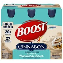 BOOST High Protein Nutritional Drink (Cinnabon, 6 Count (Pack of 1)) image 1