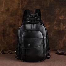Men's Retro Mini Backpack New Genuine Leather Multifunctional BackpaFor Men Vint - $101.71