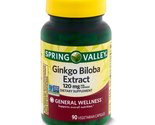 Spring Valley Ginkgo Biloba Extract Supplement 120mg 90 Vegetarian Capsu... - $24.79