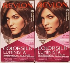 (2 Ct) Revlon ColorSilk Luminista Hair Color  #120 Golden Brown High Shine - $18.80